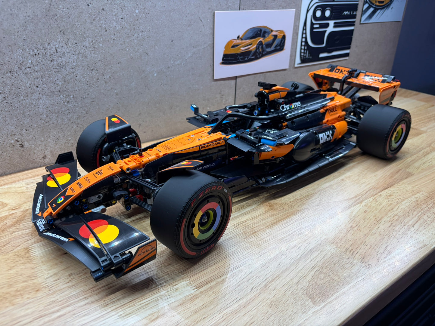 Roues de style F1 pour McLaren MCL39 (compatibles avec l'ensemble LEGO 42228)