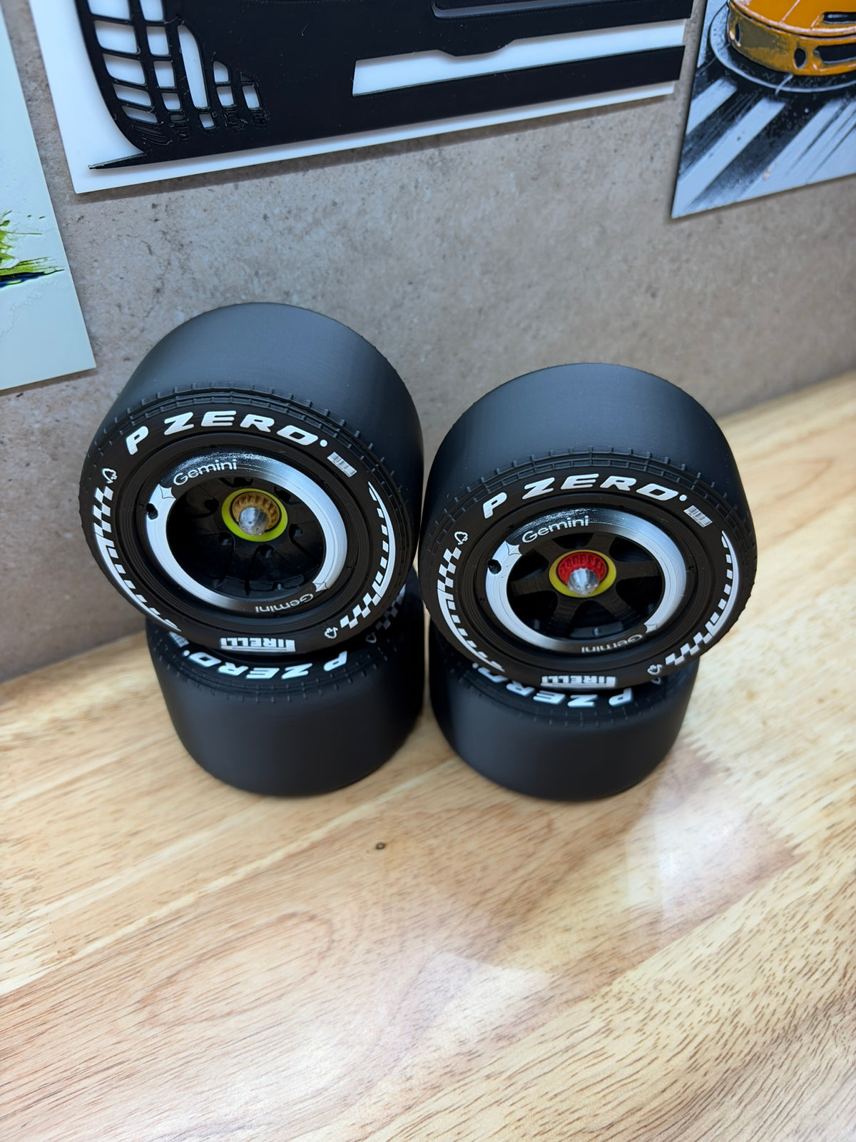 2026 McLaren F1 Google Gemini Wheels – 1:8 Scale