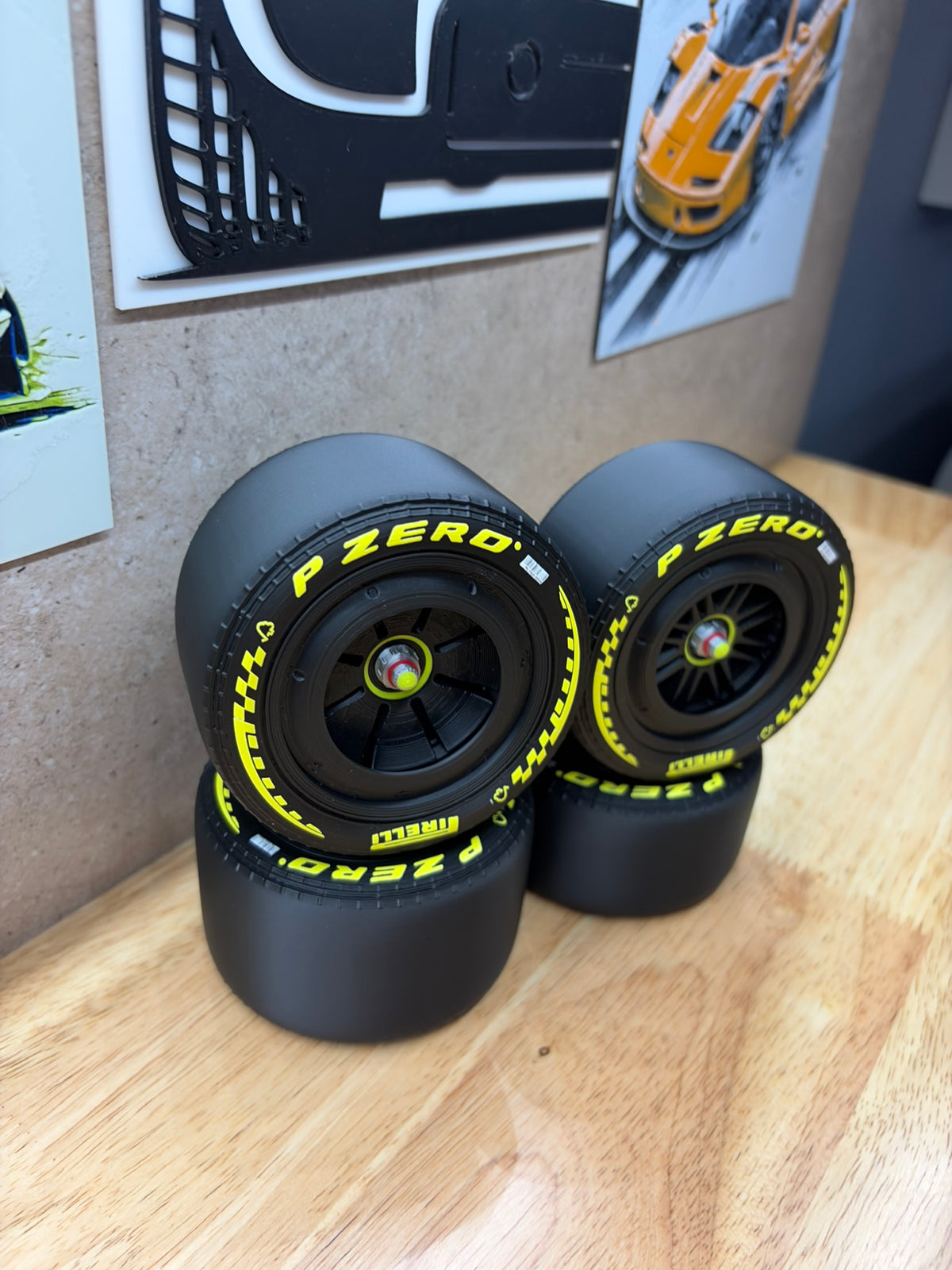 2026 Ferrari F1 Black Wheels – 1:8 Scale (42207)