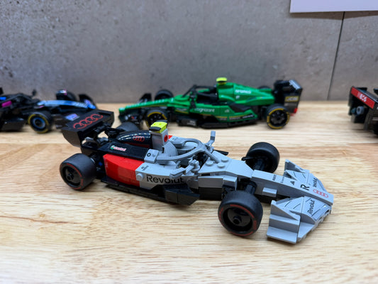 Kit d'amélioration Halo, T-Cam et rétroviseur Audi R26 – Compatible avec la voiture de course Speed Champions 77259 – Accessoire personnalisé imprimé en 3D