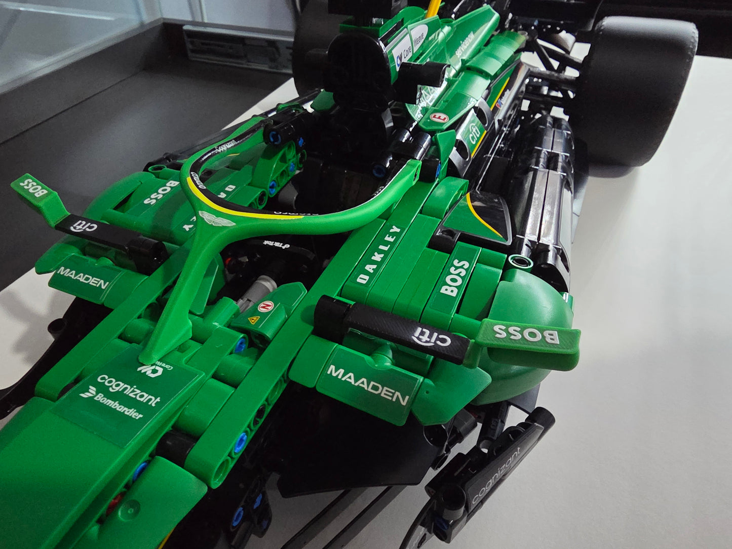 Aston Martin AMR25 Halo & Wing Mirror Upgrade (Compatible with LEGO Set 42240)