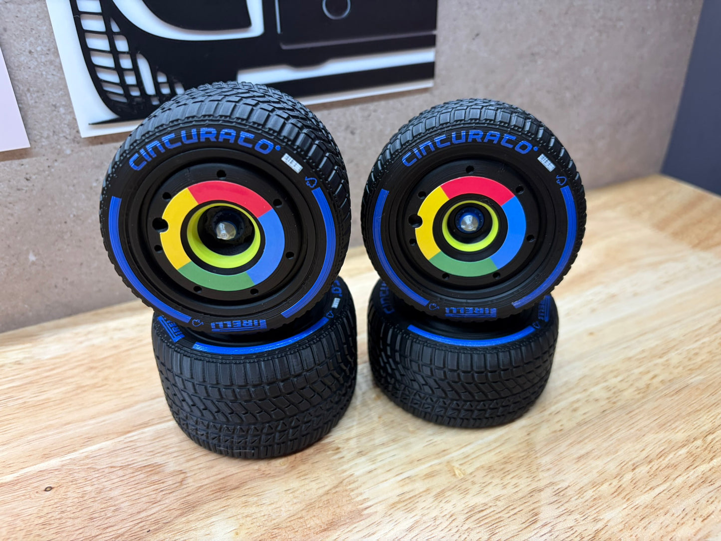 Roues de style F1 pour McLaren MCL39 (compatibles avec l'ensemble LEGO 42228)