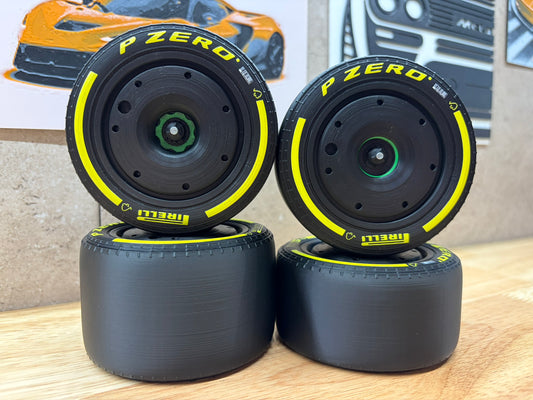 Roues style F1 pour Mercedes-AMG F1 W14 (compatibles avec le set LEGO 42171)