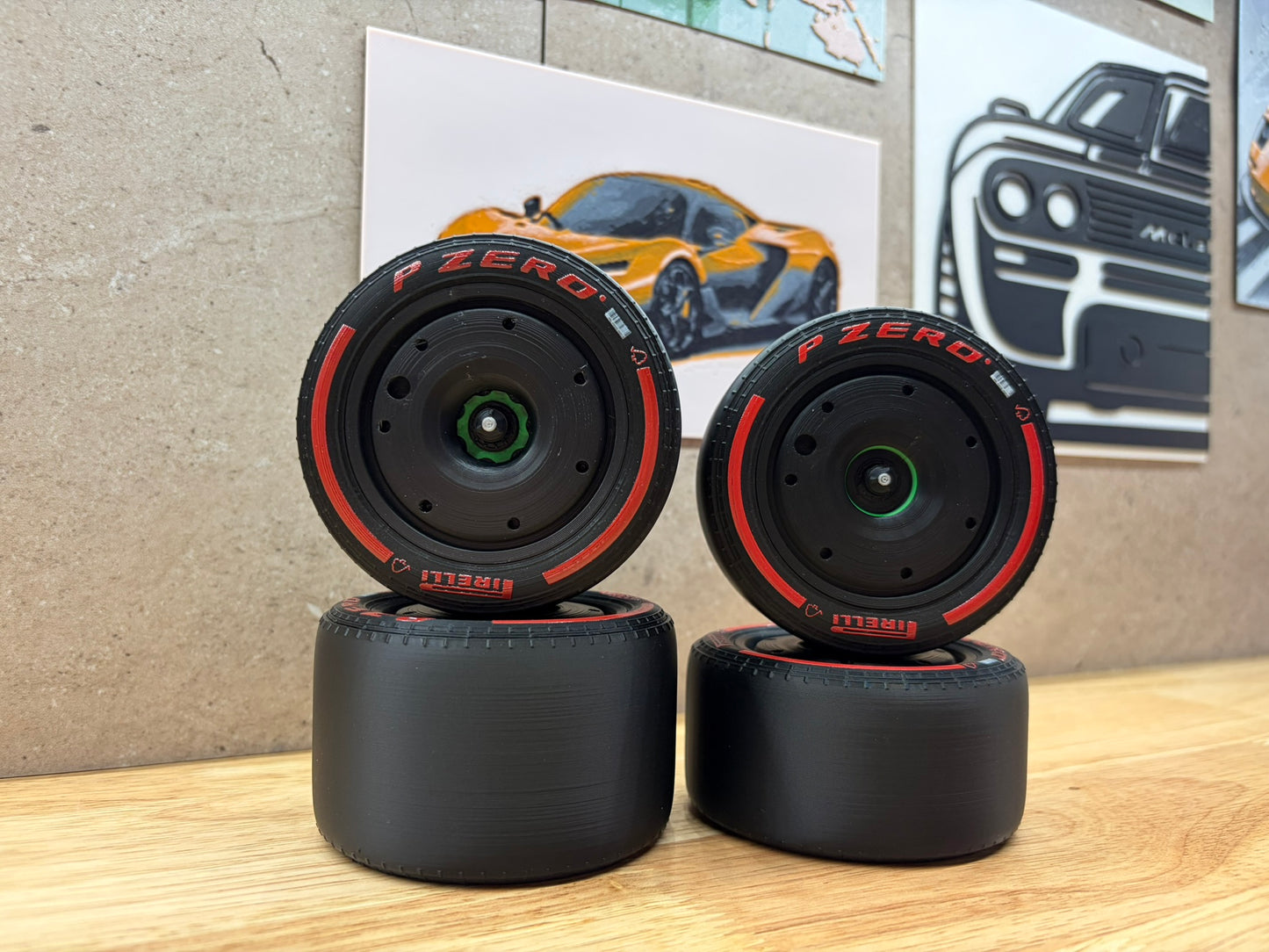 Roues style F1 pour Mercedes-AMG F1 W14 (compatibles avec le set LEGO 42171)