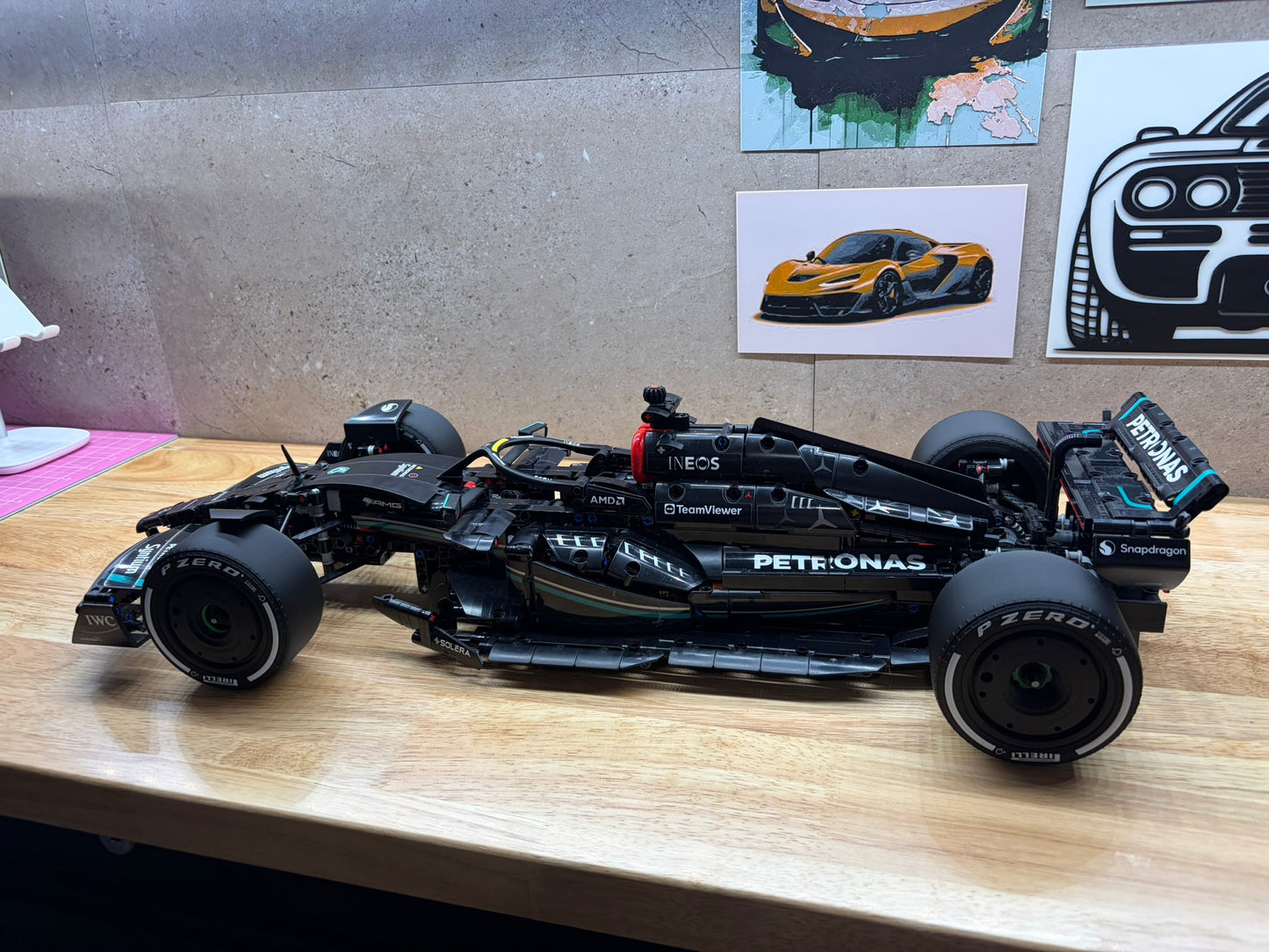 Roues style F1 pour Mercedes-AMG F1 W14 (compatibles avec le set LEGO 42171)
