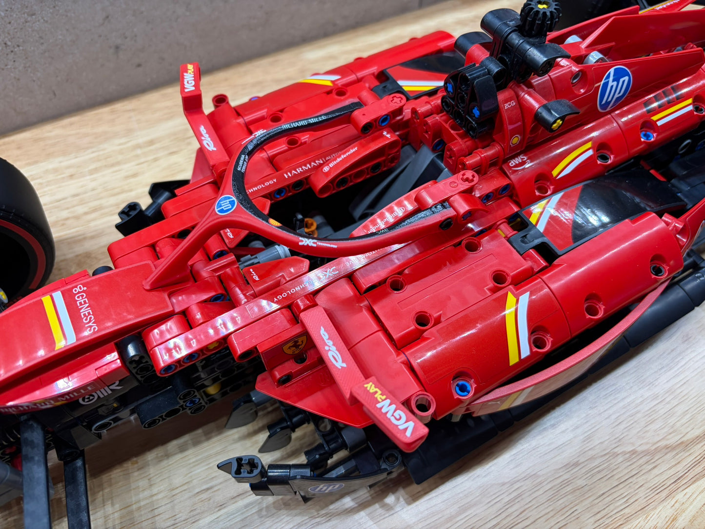 Ferrari SF-24 Halo & Wing Mirror Upgrade (Compatible with LEGO Set 42207)