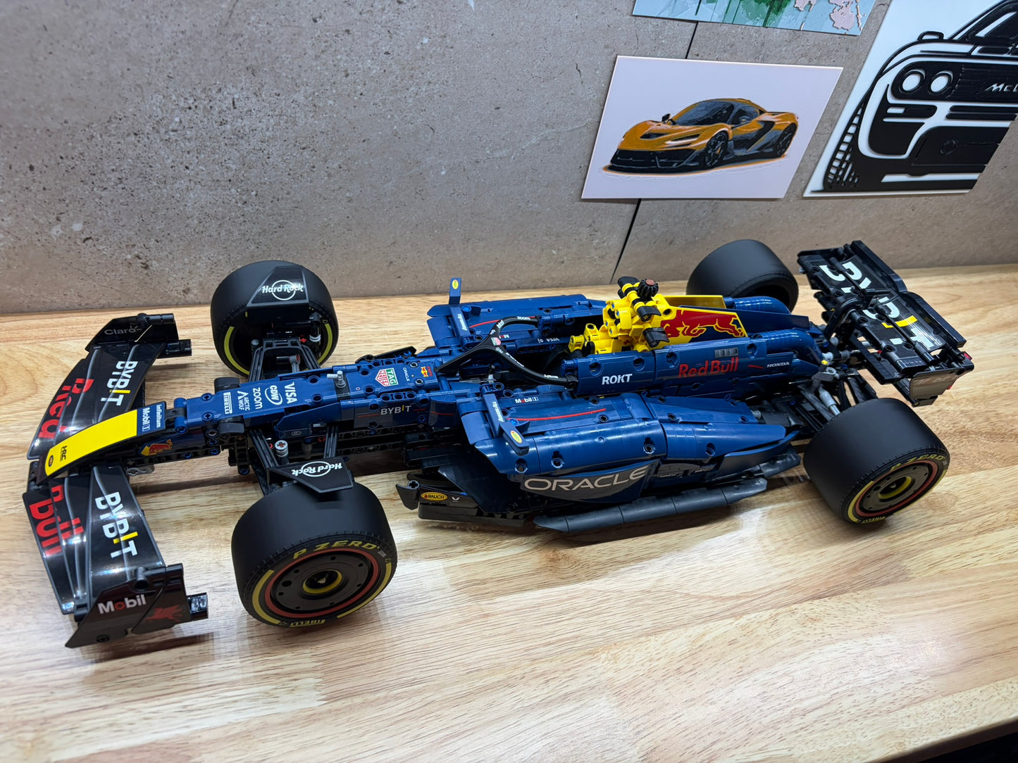 F1-Style Wheels for Oracle Red Bull Racing RB20 (Compatible with LEGO Set 42206)