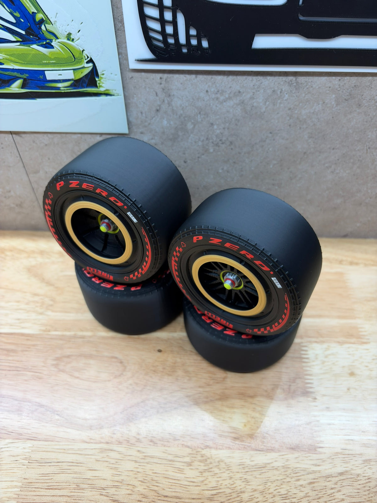 2026 Ferrari F1 Schumacher Monza Tribute Wheels – 1:8 Scale (42207)
