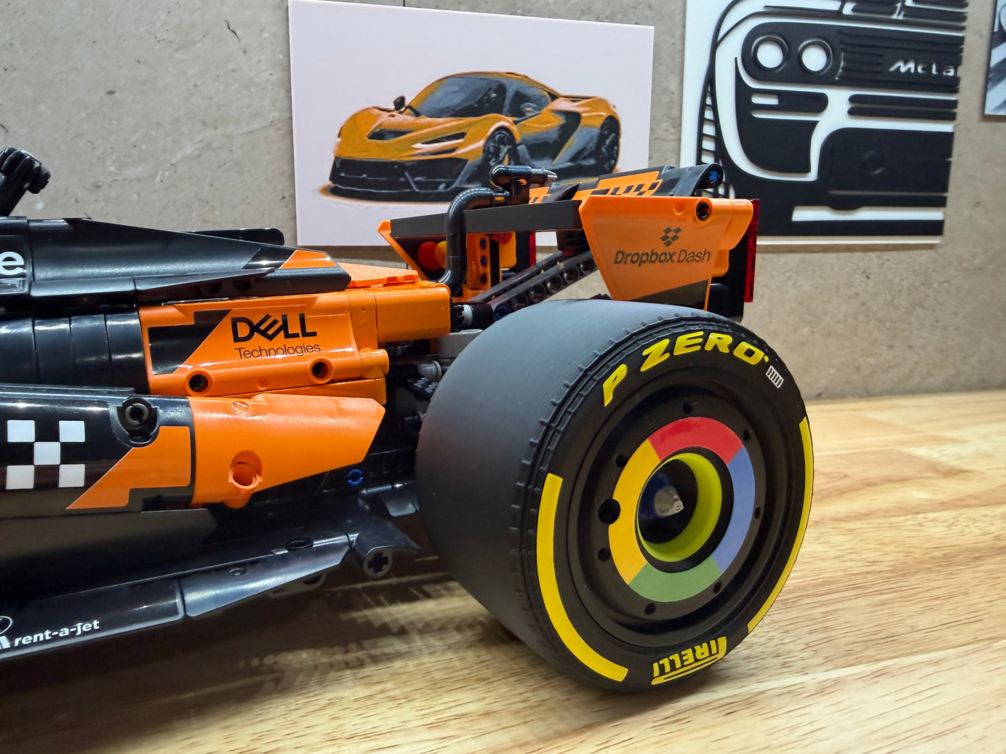 F1-Style Wheels for McLaren MCL39 (LEGO® Set 42228)