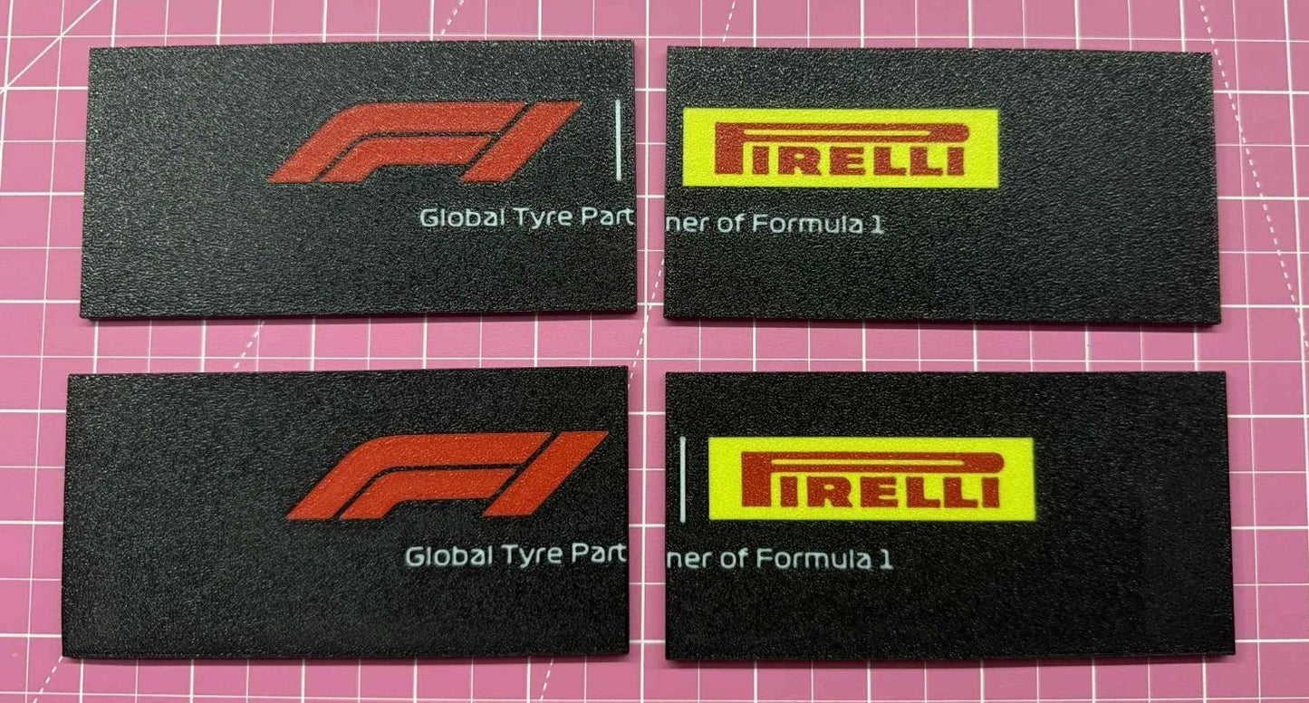 Mise à niveau personnalisée du panneau du camion de service Pirelli F1 (Compatible avec l'ensemble LEGO 60445)