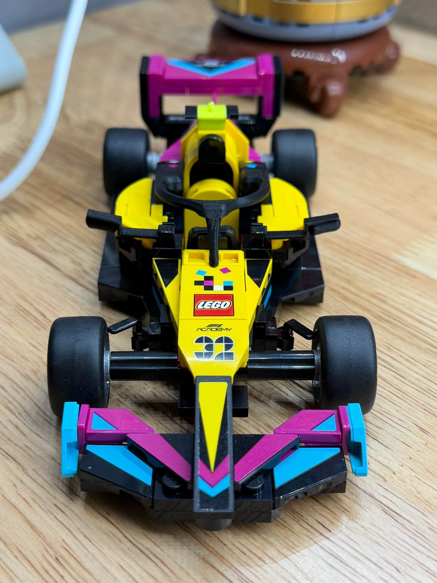 F1 Academy Halo, T-Cam et kit de mise à niveau des rétroviseurs – Compatible avec la voiture de course Speed Champions 77258 – Accessoire personnalisé imprimé en 3D