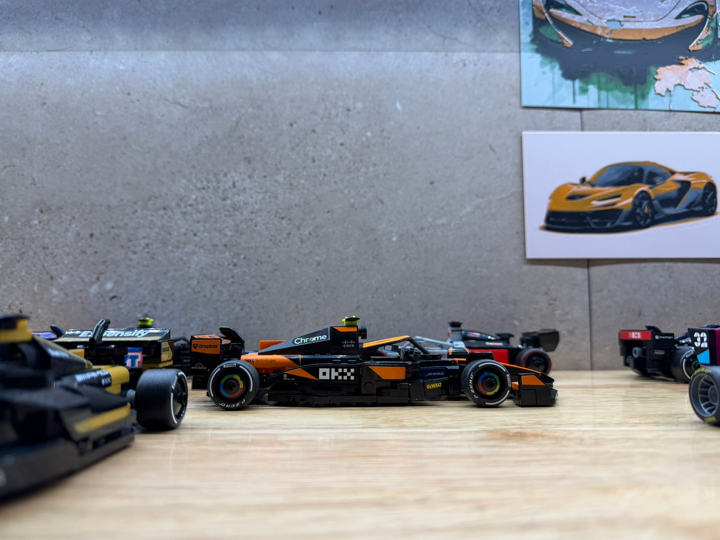 Kit de mise à niveau Halo, T-Cam et rétroviseur McLaren MCL38 – Compatible avec la voiture de course Speed Champions 77251 – Accessoire personnalisé imprimé en 3D