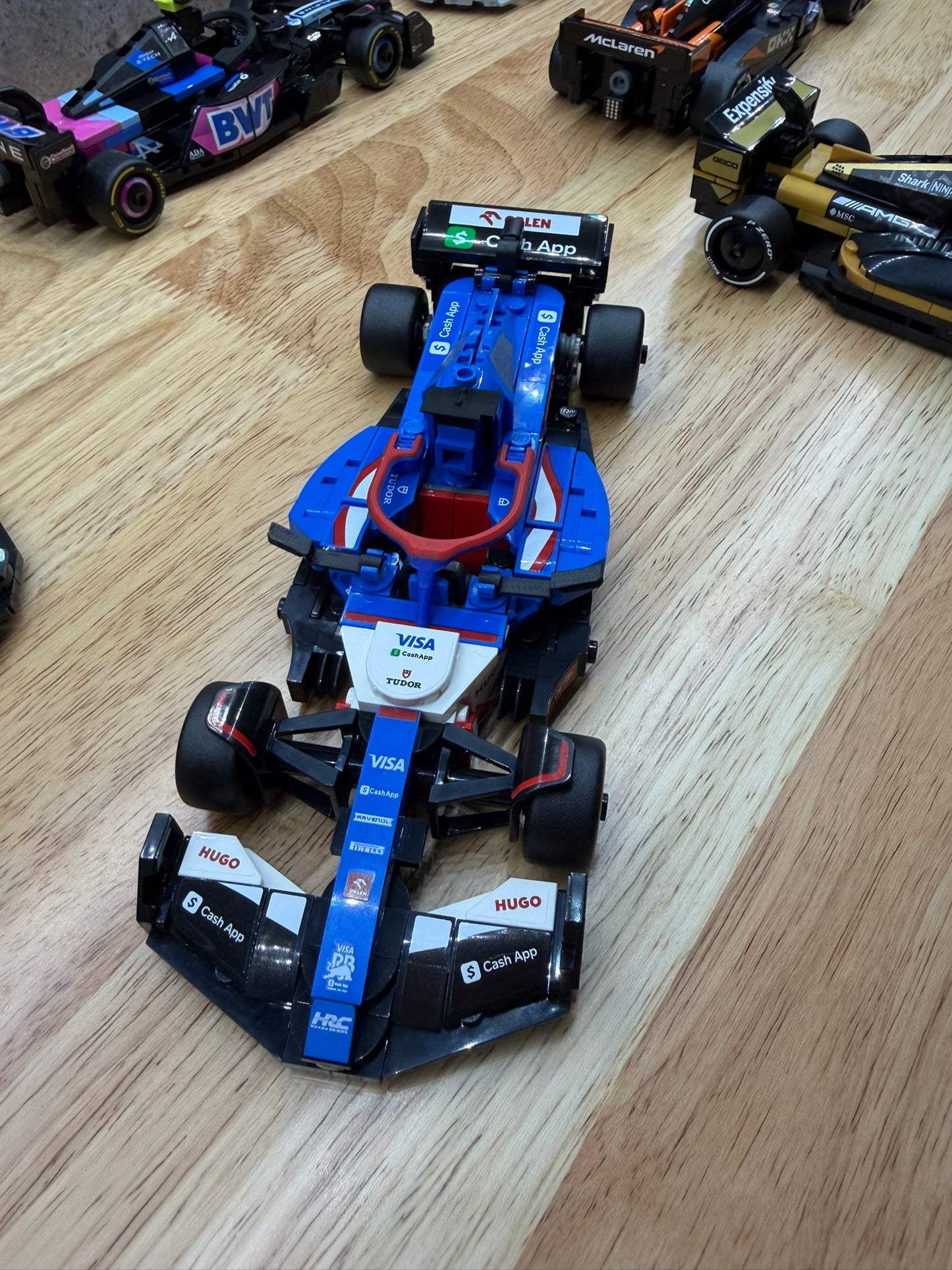 Kit de mise à niveau Halo, T-Cam et Rétroviseur Visa Cash App RB VCARB 01 – Compatible avec la Voiture de Course Speed Champions 77246 – Accessoire personnalisé imprimé en 3D