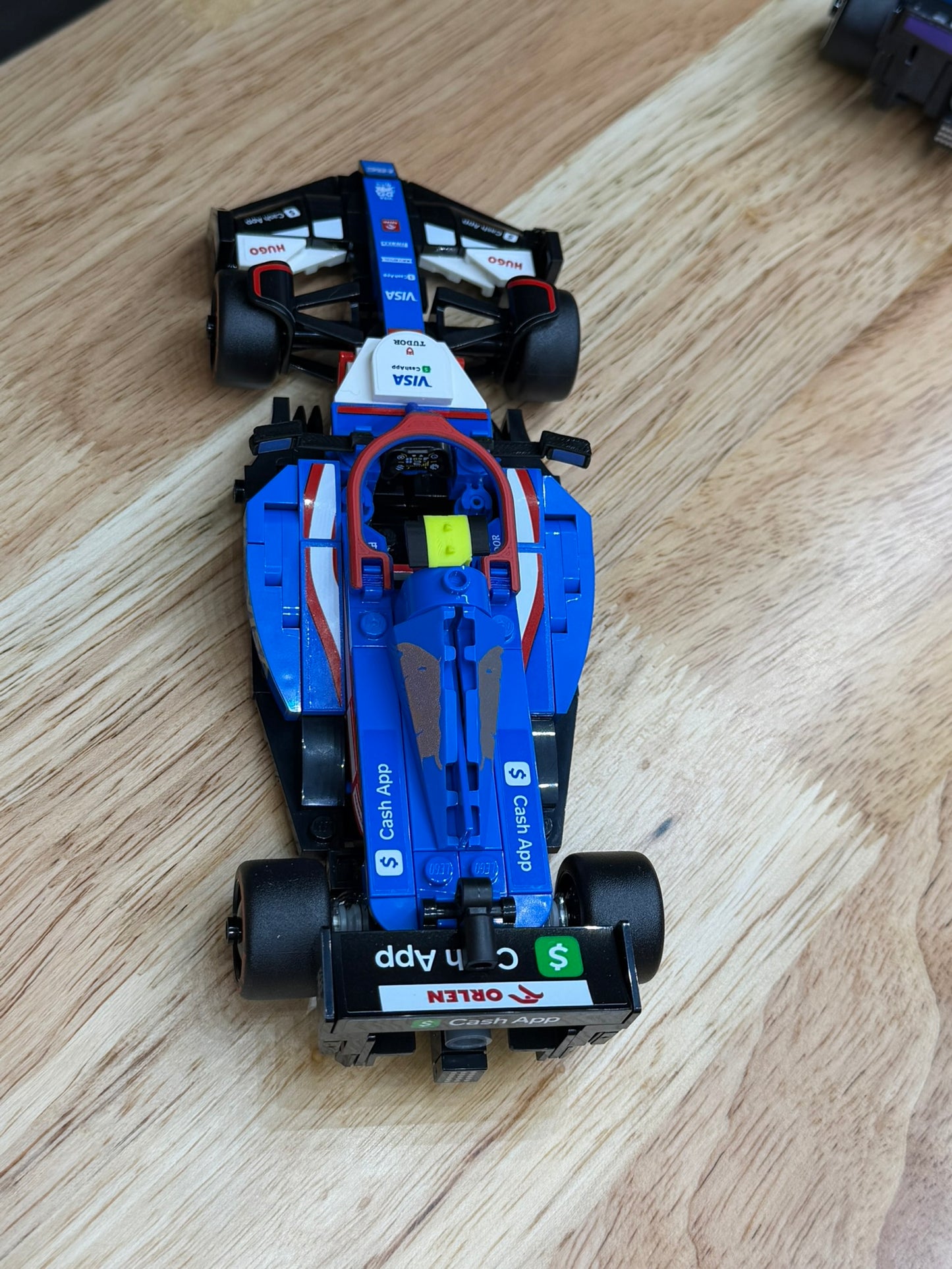 Kit de mise à niveau Halo, T-Cam et Rétroviseur Visa Cash App RB VCARB 01 – Compatible avec la Voiture de Course Speed Champions 77246 – Accessoire personnalisé imprimé en 3D