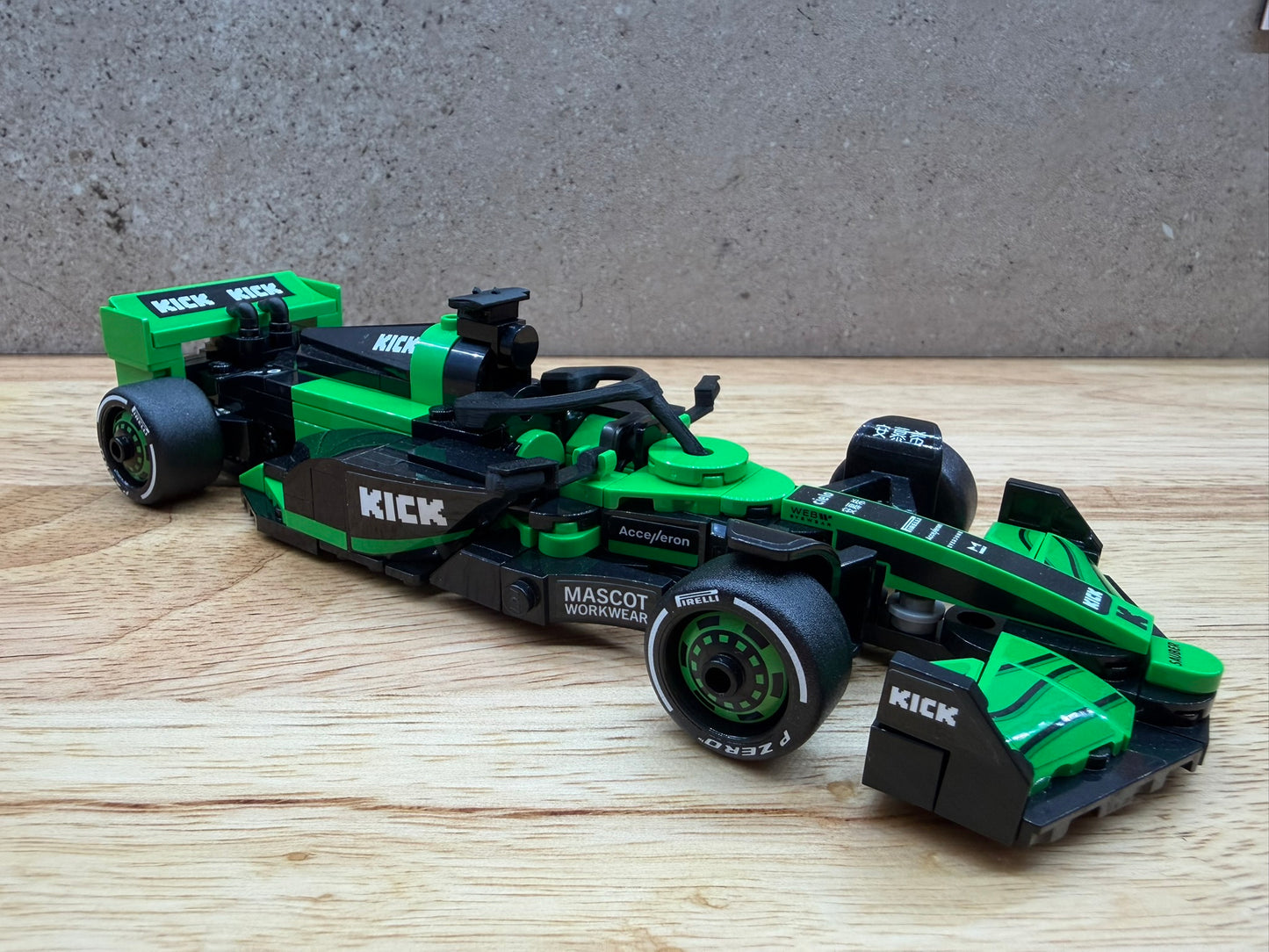 Kit de mise à niveau pour Halo, T-Cam et rétroviseurs Kick Sauber C44 – Compatible avec la voiture de course Speed Champions 77247 – Accessoire personnalisé imprimé en 3D