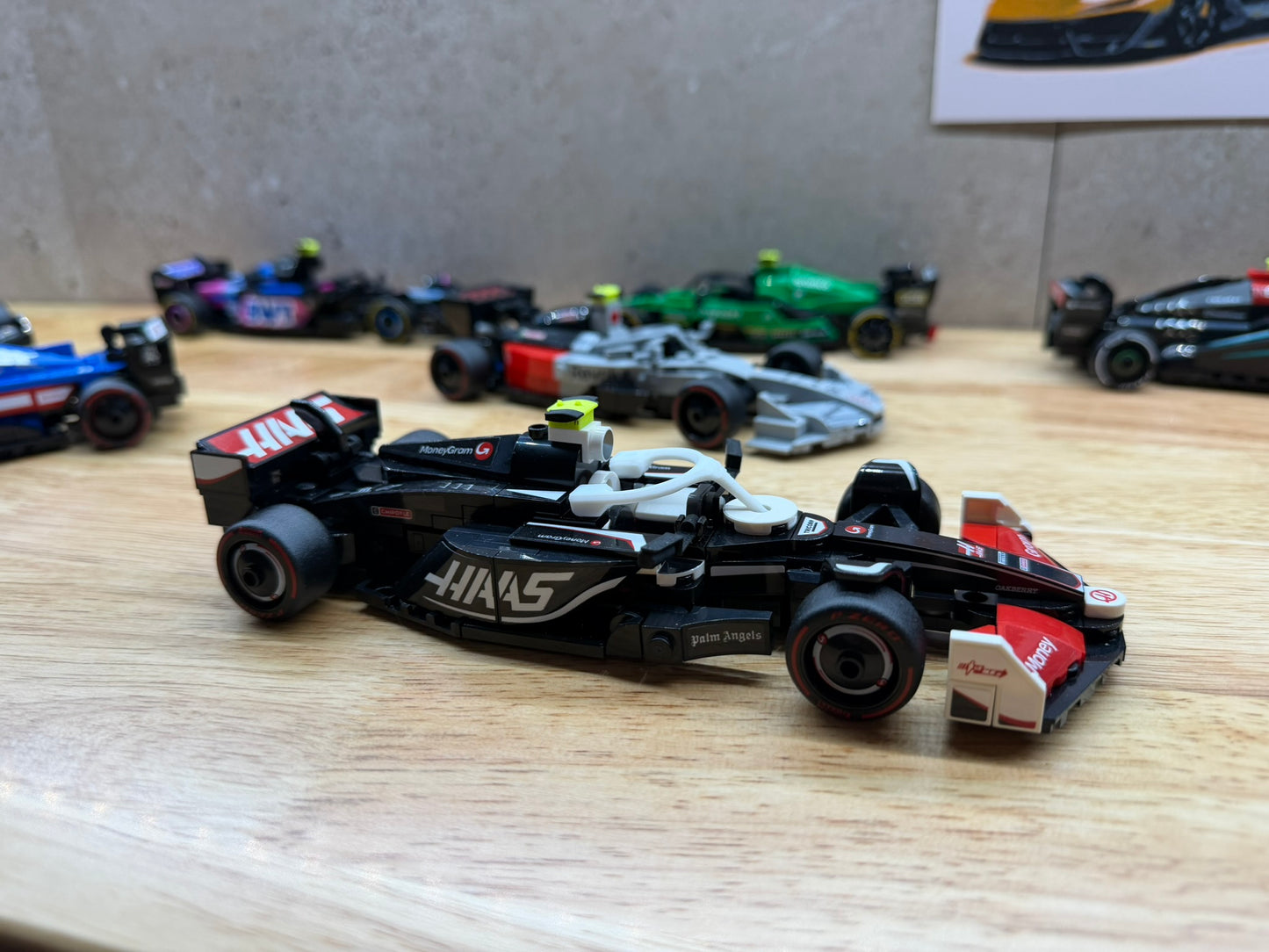 Kit d'amélioration Halo, T-Cam et rétroviseurs Haas VF-24 – Compatible avec la voiture de course Speed Champions 77250 – Accessoire personnalisé imprimé en 3D