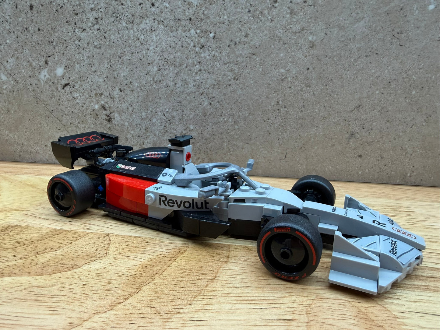 Kit d'amélioration Halo, T-Cam et rétroviseur Audi R26 – Compatible avec la voiture de course Speed Champions 77259 – Accessoire personnalisé imprimé en 3D